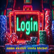 como excluir conta bbrbet